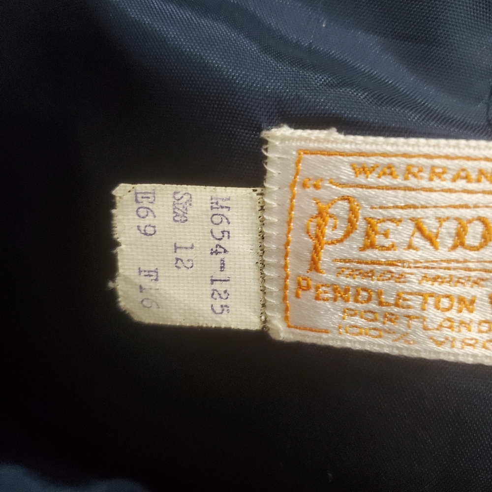 Vintage Pendleton Wool Red Blue Tartan Plaid Midi Skirt A-Line Size 12 Preppy - Picture 6 of 9